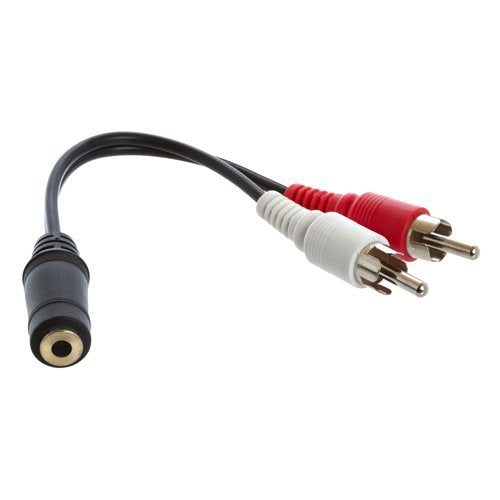 RiteAV 3.5mm Female to RCA Male - 6 inch (Y-Cable)