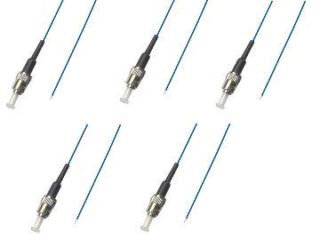 Ultra Spec Cables ST Singlemode 9/125 Simplex Pigtail Fiber Optic 1M - 0.9 mil - 5 Pack for Splice