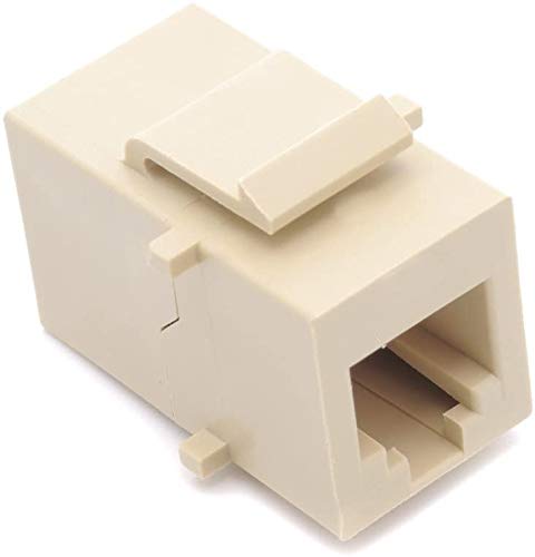 RiteAV Beige RJ11 Phone Keystone Jack Female to Female