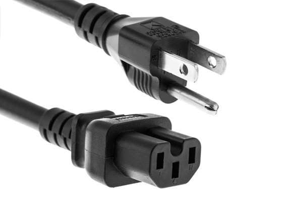 RiteAV - Heavy Duty Power Cord 14AWG (NEMA 5-15P to C15) 2FT (10 PACK) 0.6 meter