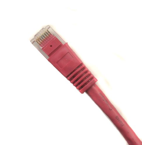 Ultra Spec Cables Pack of 25 - Red 1FT Cat6 Ethernet Network Cable LAN Internet Patch Cord RJ45 Gigabit