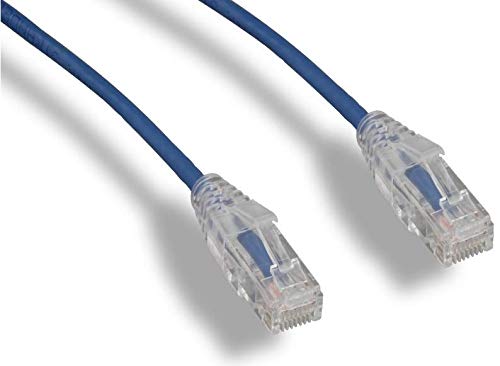 RiteAV - Ultra Slim, Fluke Tested Cat 6A High Density Network Ethernet Cable - Blue - 20ft (10 Pack)