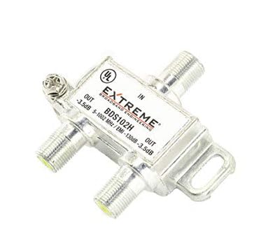 cableTVamps 2 Way Extreme HD Digital 1GHz HIGH Performance Coax Cable Splitter - BDS102H (3 Pack)