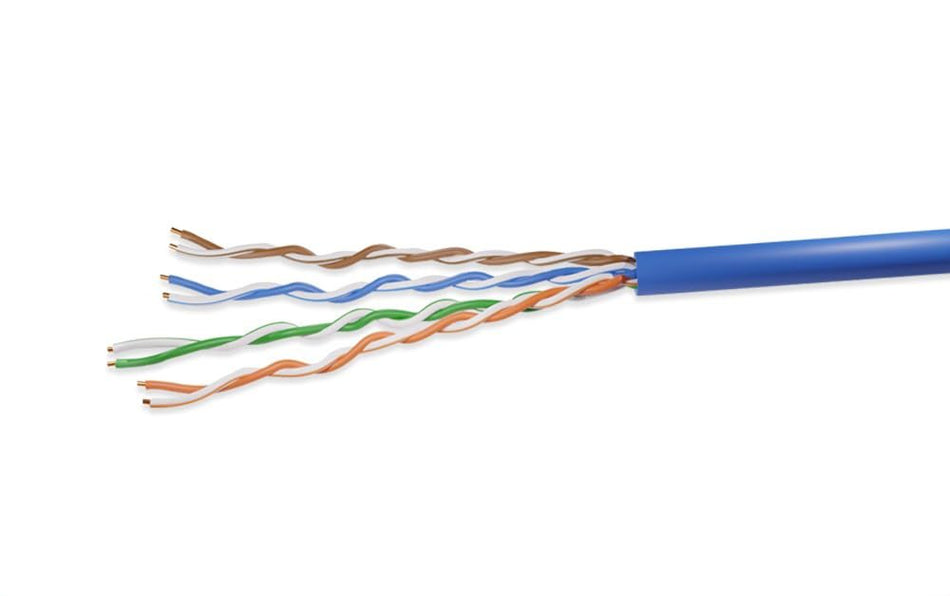 RiteAV 1000ft Cat5e UTP Solid Ethernet Bulk Cable 350MHz Blue
