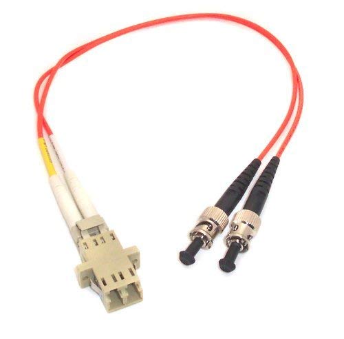 10ft Fiber Optic Adapter Cable LC (Female) to ST (Male) Multimode 62.5/125 Duplex
