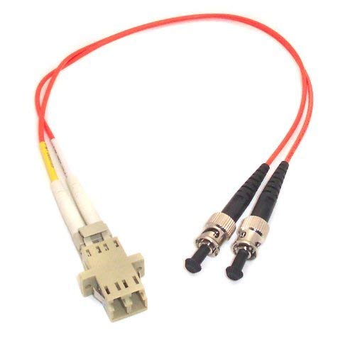 3ft Fiber Optic Adapter Cable LC (Female) to ST (Male) Multimode 62.5/125 Duplex