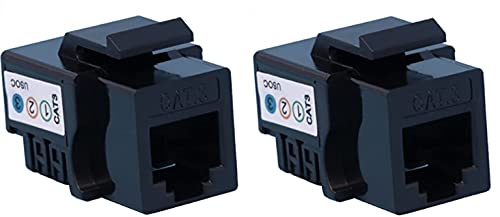 RiteAV RJ11 Phone Black Punchdown Type Keystone Jack (2 Pack)