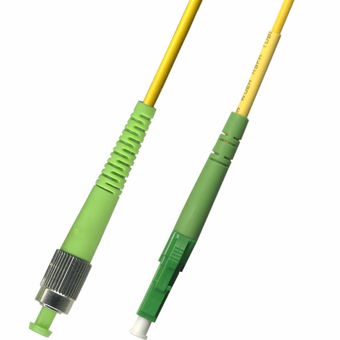 35M FC APC to LC APC Simplex Singlemode Fiber Optic Cable 9/125