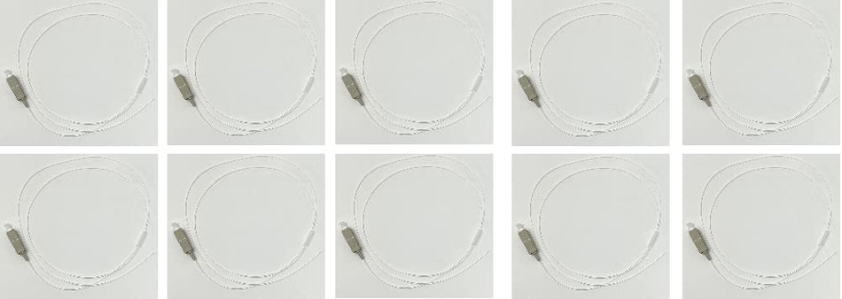 10 Pack SC Multimode 50/125 Simplex Pigtail Fiber Optic 1M - 0.9 mil for Splice