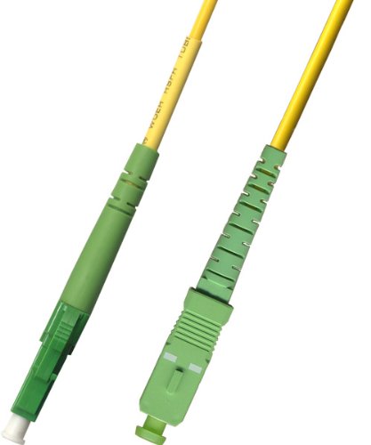 10M Singlemode Simplex Fiber Optic Cable (9/125) - LC/APC to SC/APC