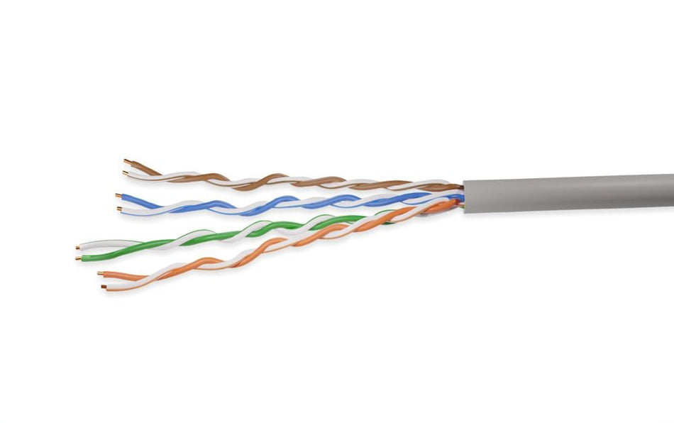 RiteAV 1000ft Cat5e UTP Solid Ethernet Bulk Cable 350MHz Gray