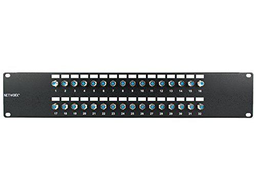 19" 1 & 2 Ru Coaxial Patch Panels  (BNC / F Connector Female to Female)