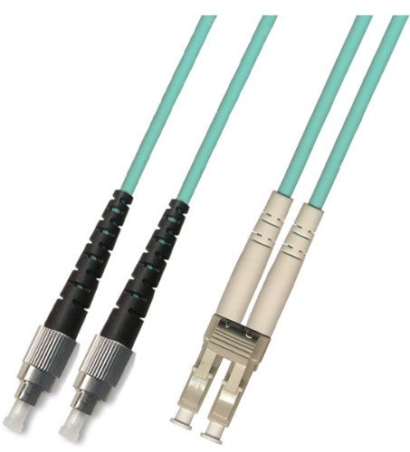 100M - 10 Gigabit (10Gb) OM3 Duplex Fiber Optic Cable (50/125) - FC to LC