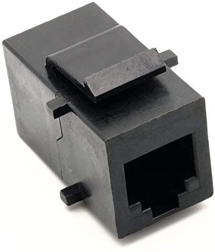 RiteAV Black RJ11 Phone Keystone Jack Female to Female