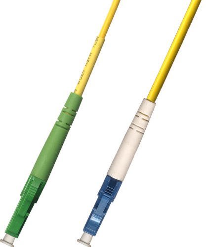 0.3M (1ft) Singlemode Simplex Fiber Optic Cable (9/125) - LC/APC to LC/UPC