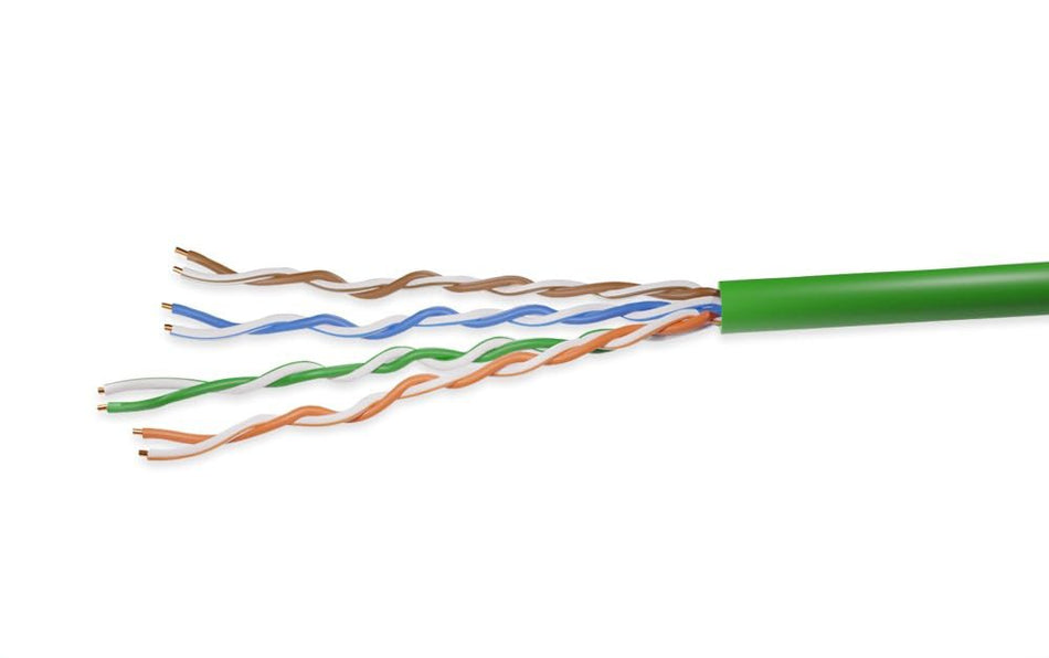 RiteAV 1000ft Cat5e UTP Solid Ethernet Bulk Cable 350MHz Green