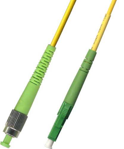 1M Singlemode Simplex Fiber Optic Cable (9/125) - FC/APC to LC/APC
