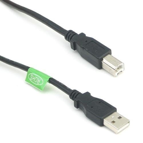 RiteAV 6 inch USB 2.0 A Male to B Male Cable - Black