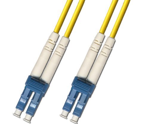 0.3 Meter (1FT) Singlemode Duplex Fiber Optic Cable (9/125) - LC to LC - Yellow