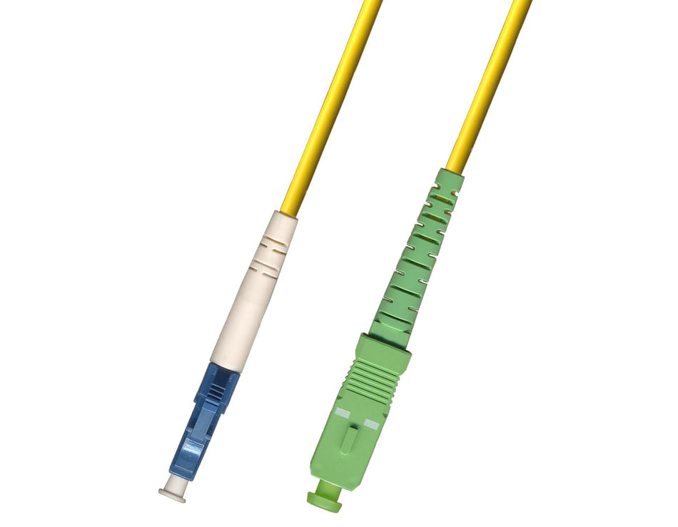 1M Singlemode Simplex Fiber Optic Cable (9/125) - LC/UPC to SC/APC