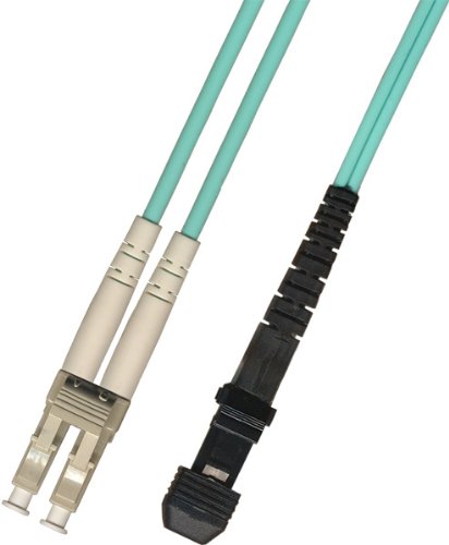 0.3M (1ft) 10 Gigabit (10Gb) OM3 Duplex Fiber Optic Cable (50/125) - LC to MTRJ