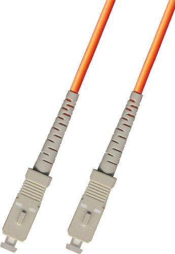 100M Black Multimode Duplex Fiber Optic Cable 62.5/125 SC to SC