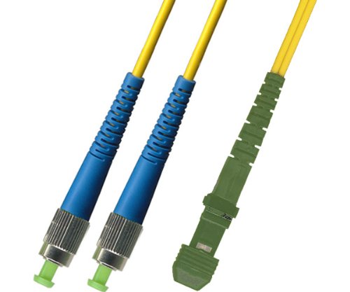 10M Singlemode Duplex Fiber Optic Cable (9/125) - FC/UPC to MTRJ/APC