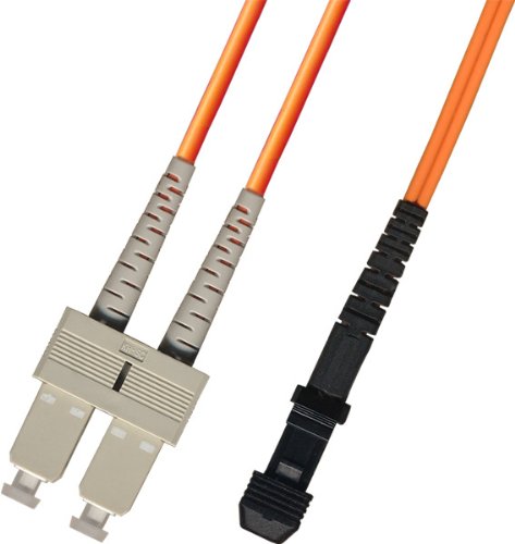 15M Multimode Duplex Fiber Optic Cable (62.5/125) - SC to MTRJ