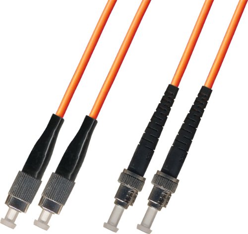 15M Multimode Duplex Fiber Optic Cable (62.5/125) - FC to ST