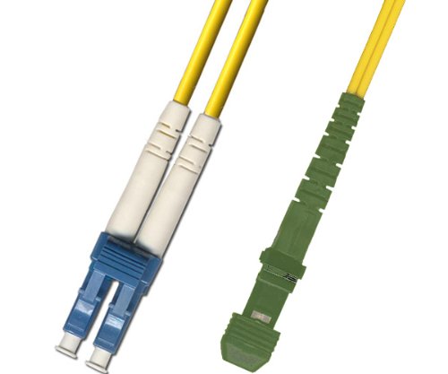 10M Singlemode Duplex Fiber Optic Cable (9/125) - LC/UPC to MTRJ/APC