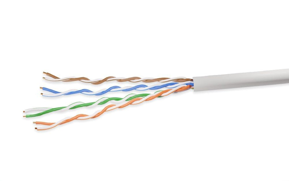 RiteAV 1000ft Cat5e UTP Solid Ethernet Bulk Cable 350MHz White
