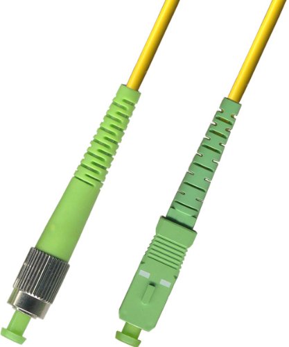 10M Singlemode Simplex Fiber Optic Cable (9/125) - FC/APC to SC/APC