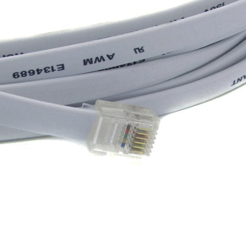 RiteAV - 0.5FT (0.2M) RJ12/M to RJ12/M 6P6C Straight for Data Phone Line Cord - Gray