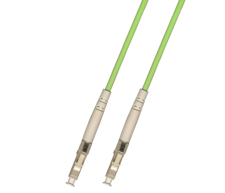 RiteAV 8M 100Gb OM5 Multimode Simplex Fiber Optic Cable (50/125) - LC to LC - Lime Green