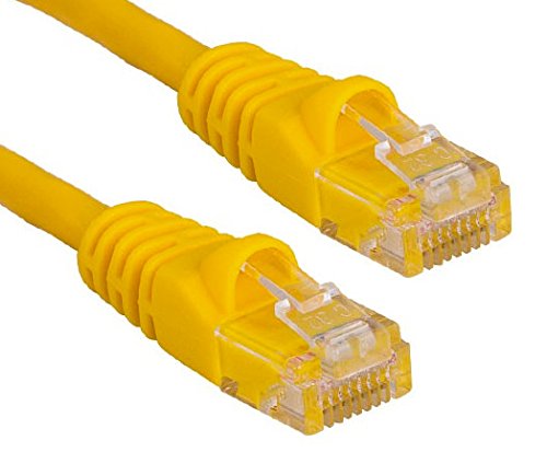 RiteAV - Cat6 Network Ethernet Cable - Yellow - 75ft (Certified Fluke Tested)