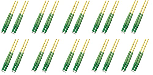 1M - Singlemode Duplex Fiber Optic Cable (9/125) - LC/APC to LC/APC - 10 Pack