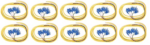 Ultra Spec Cables 12 Strand Singlemode SC-UPC Fiber Pigtail, 1 Meter - 1 Pack - 10 Pack for Splice