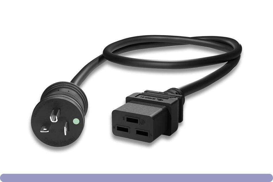 RiteAV - Heavy Duty 12 AWG Hospital Grade Power Cord (BLACK (6ft) 2 Meter)