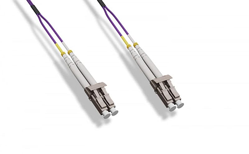 15 Meter 40Gb OM4 Multimode Duplex Fiber Optic Cable (50/125) - LC to LC - Magenta