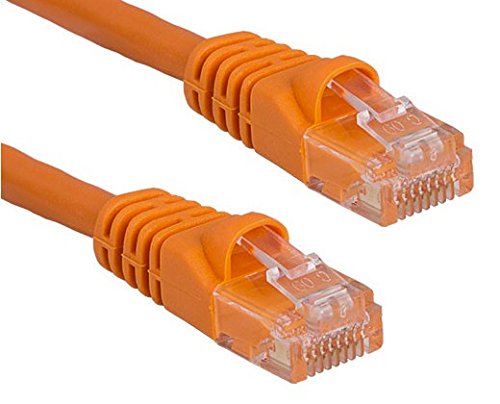 RiteAV - Cat6 Network Ethernet Cable - Orange - 50ft (Certified Fluke Tested)