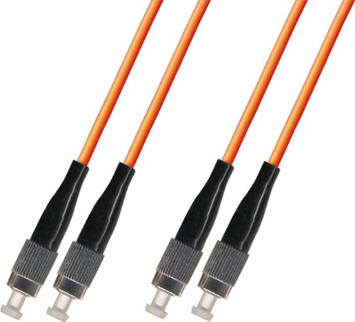 15M Multimode Duplex Fiber Optic Cable (50/125) - FC to FC