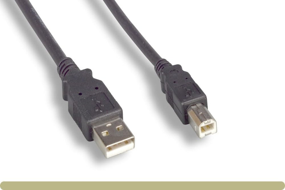RiteAV - Long Midi Cable USB 2.0 Type-A to Type-B High Speed Cord for Audio Interface, Midi Keyboard, USB Microphone, Mixer, Speaker, Monitor, Instrument, Strobe Light System (10 Feet (3 Meter))
