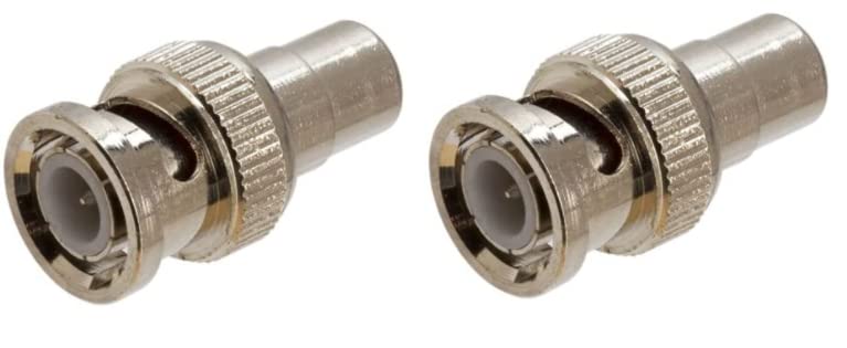 RiteAV - BNC Male to RCA Female Adapter (2 Pack)