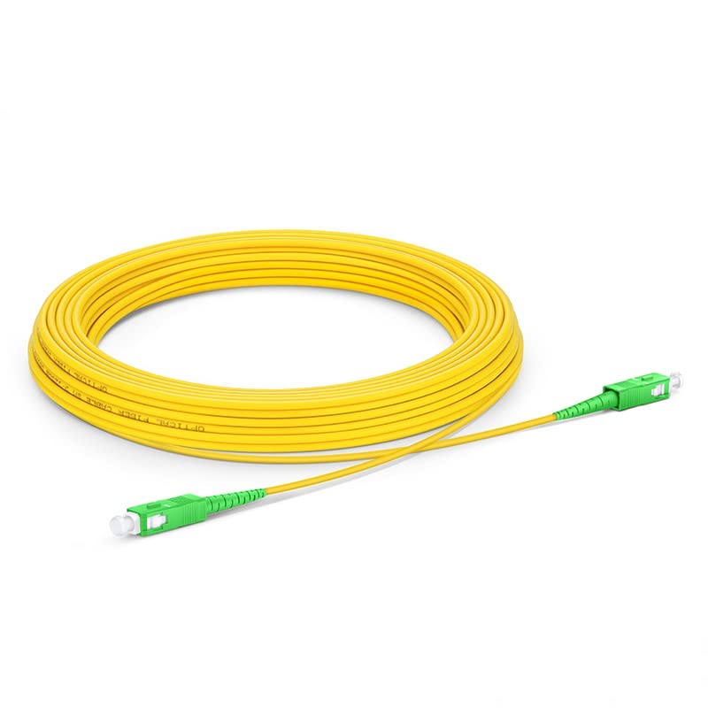 15M Singlemode SIMPLEX Fiber Optic Cable (9/125) - SC/APC to SC/APC