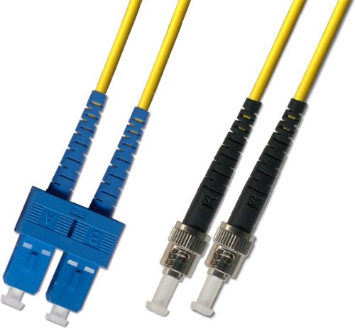 0.3M (1FT) Singlemode Duplex Fiber Optic Cable (9/125) - SC to ST