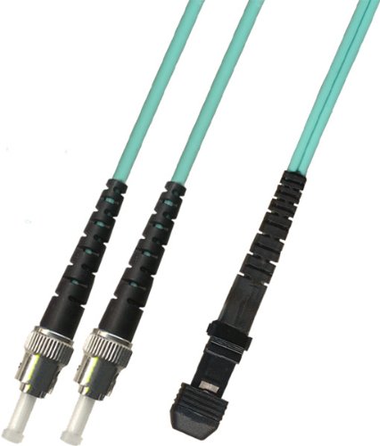 1M - 10 Gigabit (10Gb) OM3 Duplex Fiber Optic Cable (50/125) - ST to MTRJ