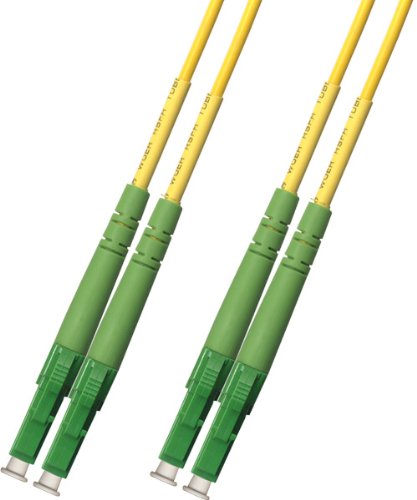 1M Singlemode Duplex Fiber Optic Cable (9/125) - LC/APC to LC/APC