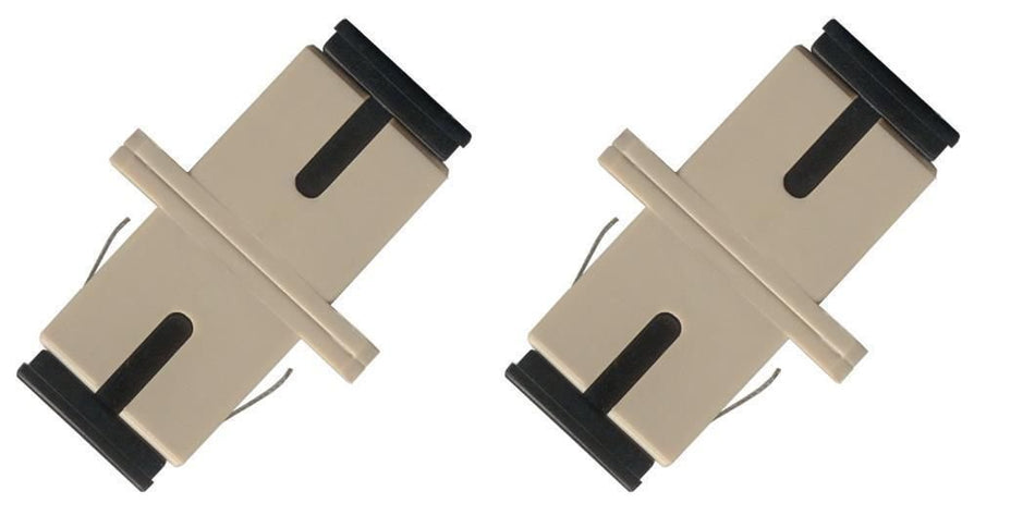 RiteAV 2 Pack SC-SC Fiber Optic Adapter Simplex Coupler Female F/F