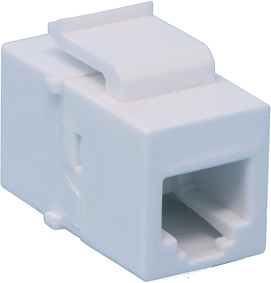 RiteAV RJ11 Phone White Keystone Jack Coupler Female to Female