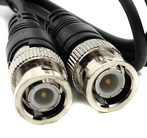 RiteAV 75FT BNC M/M Male to Male Video Cable CCTV DVR Black